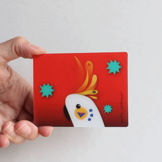 Pete Cromer 3D Postcard - Cockatoo