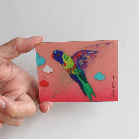 Pete Cromer 3D Magnet - Rainbow Lorikeet