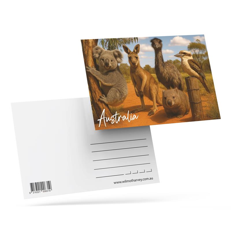 3D Postcard - Australian Animals