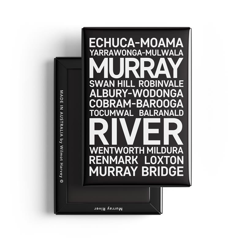 Tin Fridge Magnet - Murray River Town Names