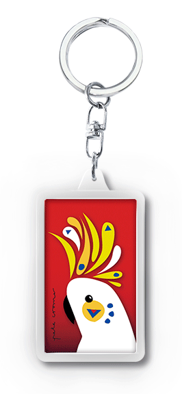 Pete Cromer 3D Keyring - Cockatoo