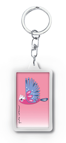 Pete Cromer 3D Keyring - Galah - Wilmot Harvey