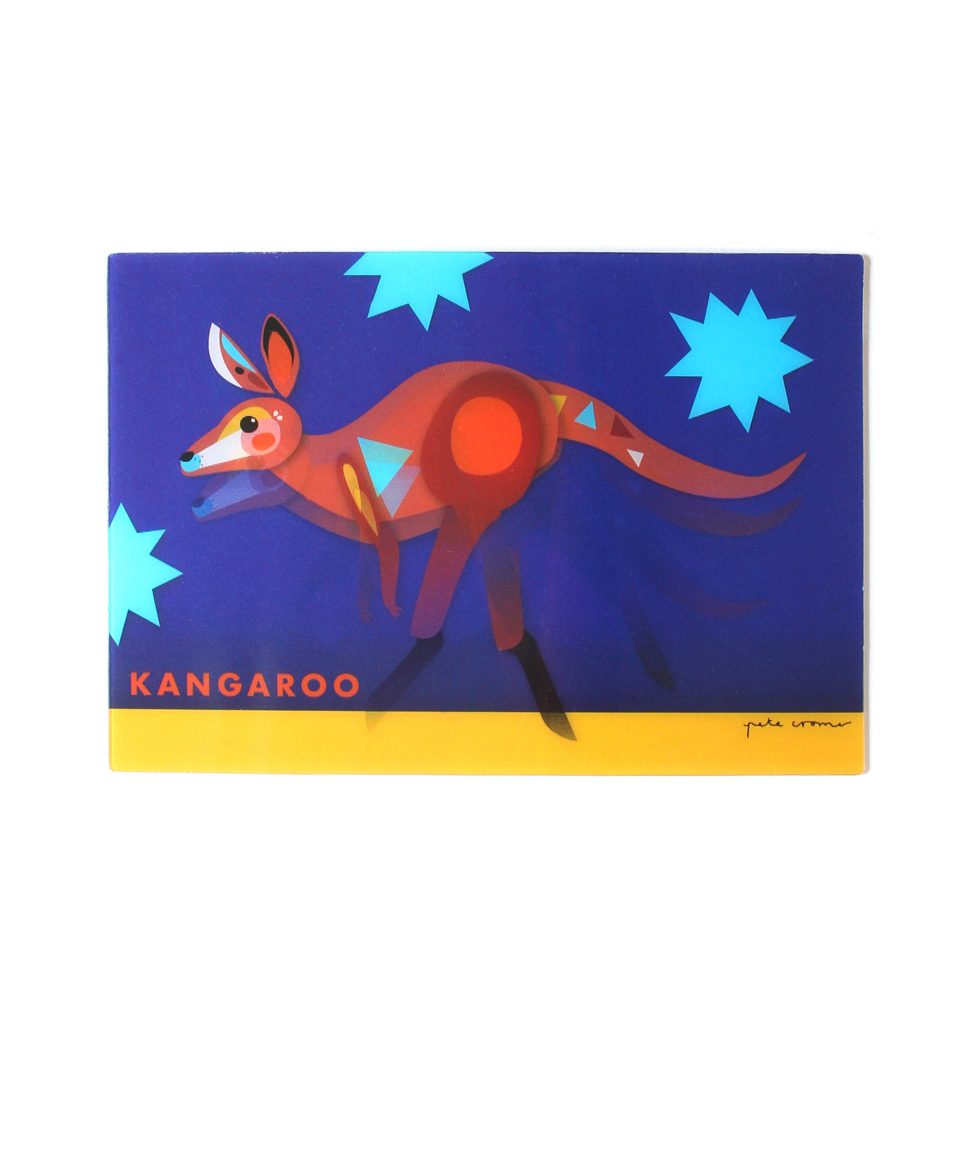 Pete Cromer 3D Postcard - Kangaroo - Wilmot Harvey