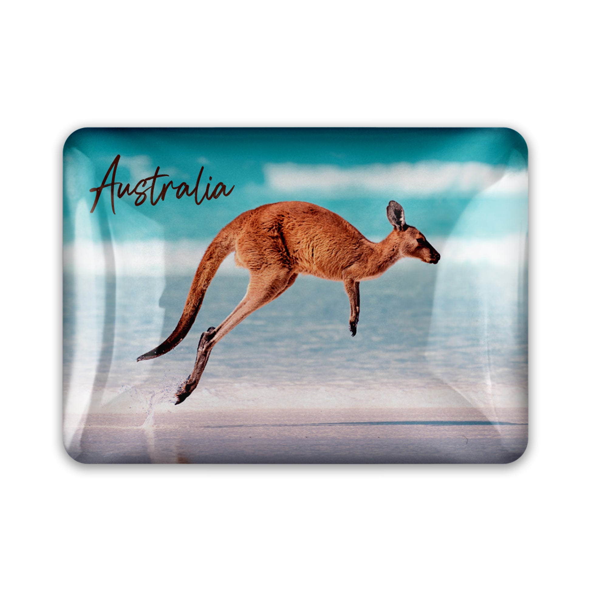 Acrylic Magnet - Kangaroo Beach Rectangle - Wilmot Harvey