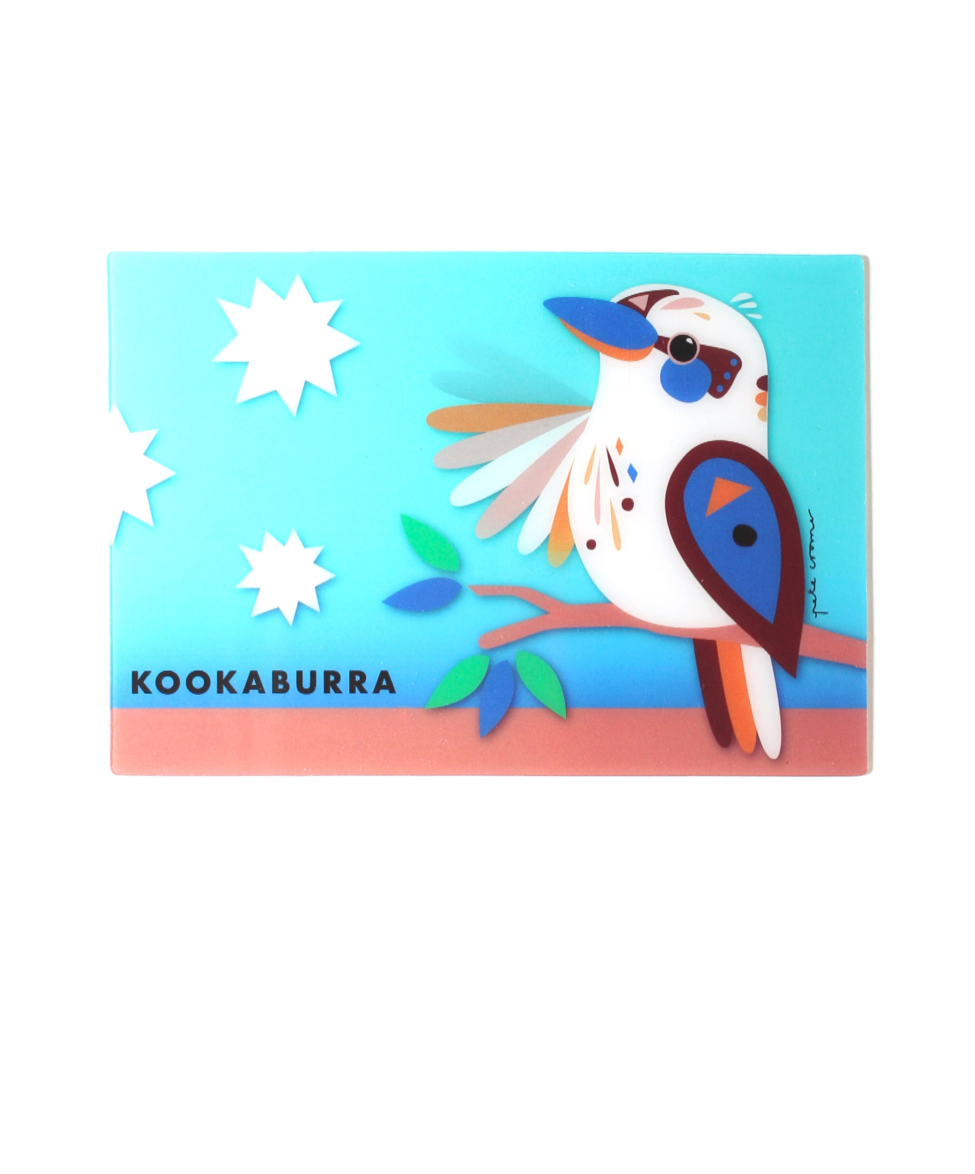 Pete Cromer 3D Postcard - Kookaburra - Wilmot Harvey