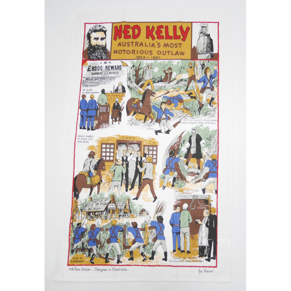 Tea Towel - Ned Kelly Outlaw