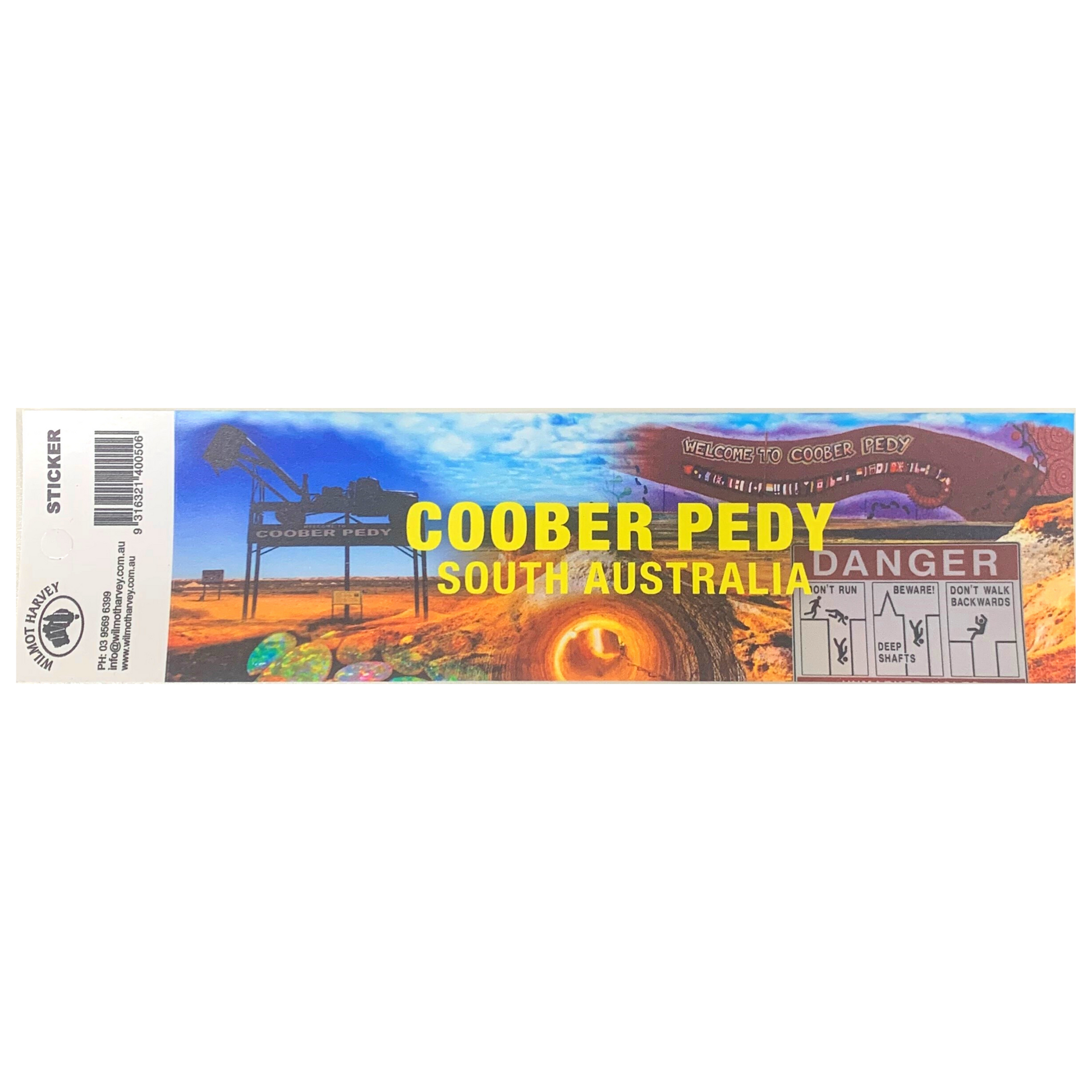 Sticker - Coober Pedy Montage Bumper - Wilmot Harvey