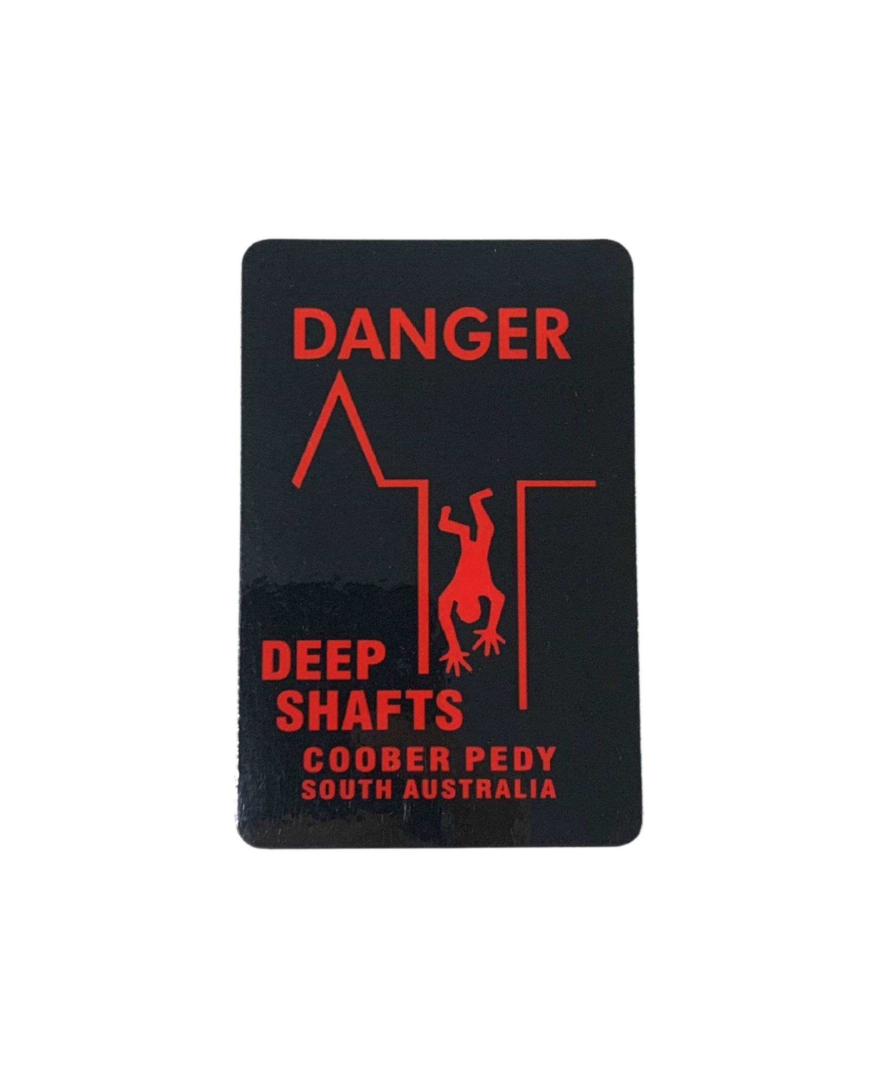 Fridge Magnet - Coober Pedy Deep Shafts Black