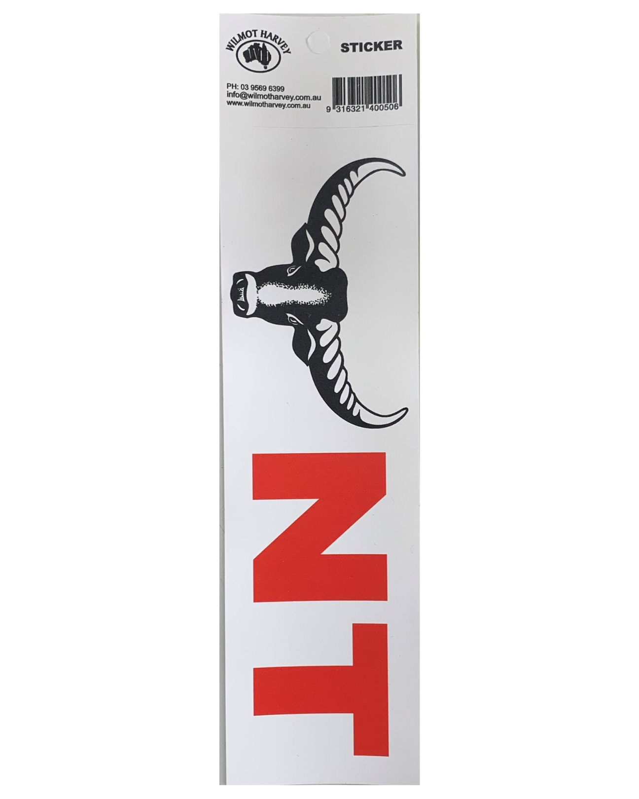 Sticker - NT Bull White Bumper