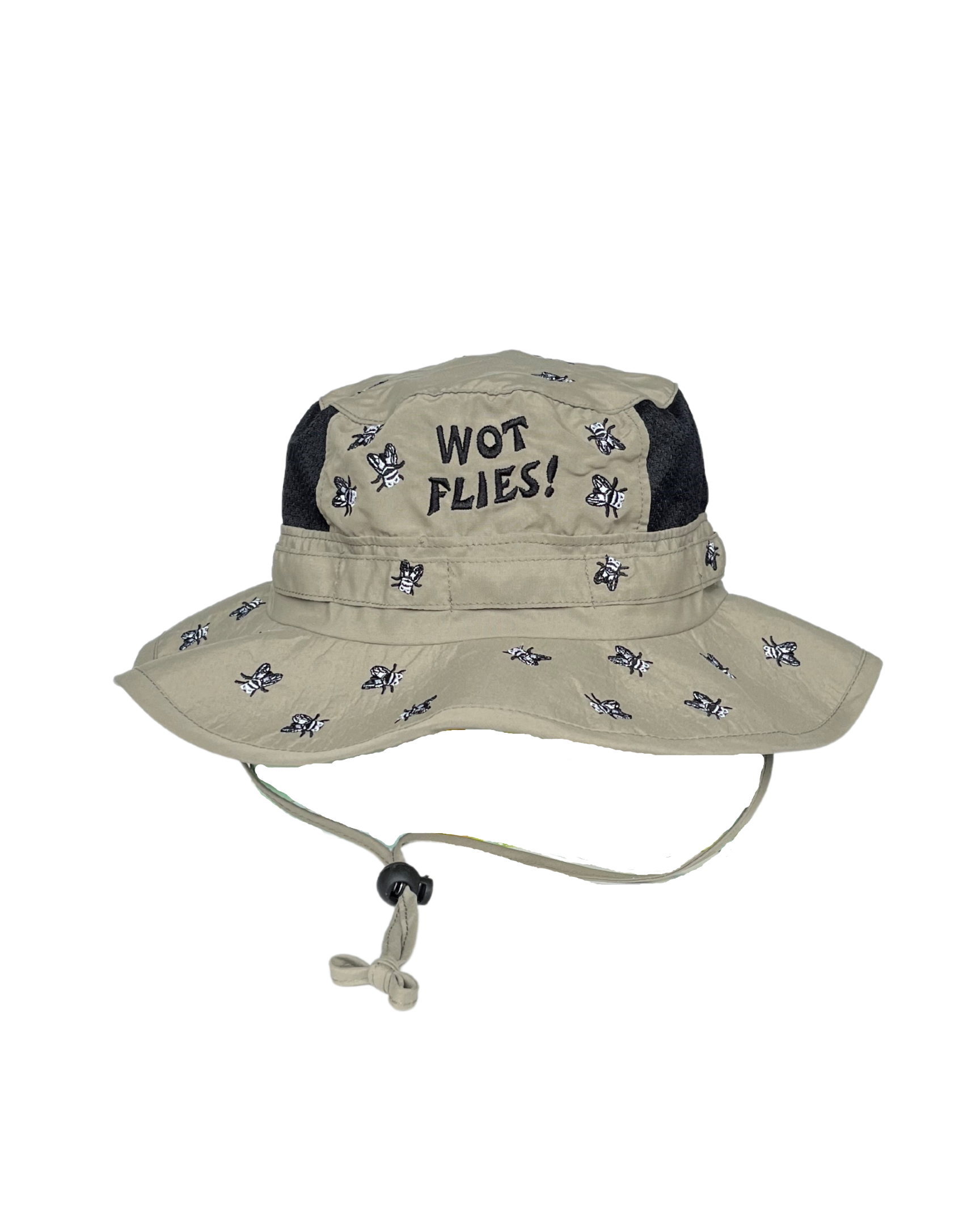 Wide Brim Hat - "Wot Flies"