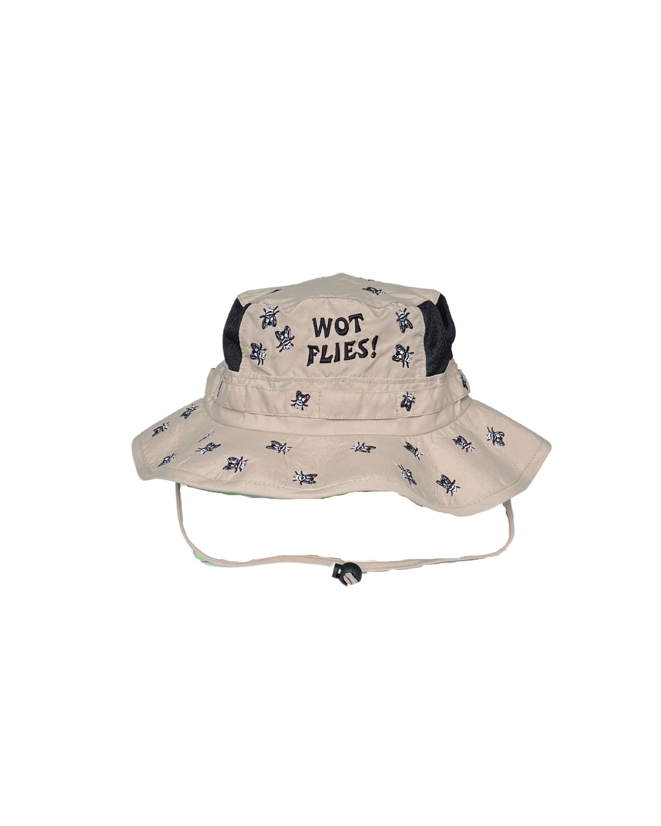 Wide Brim Hat - "Wot Flies"