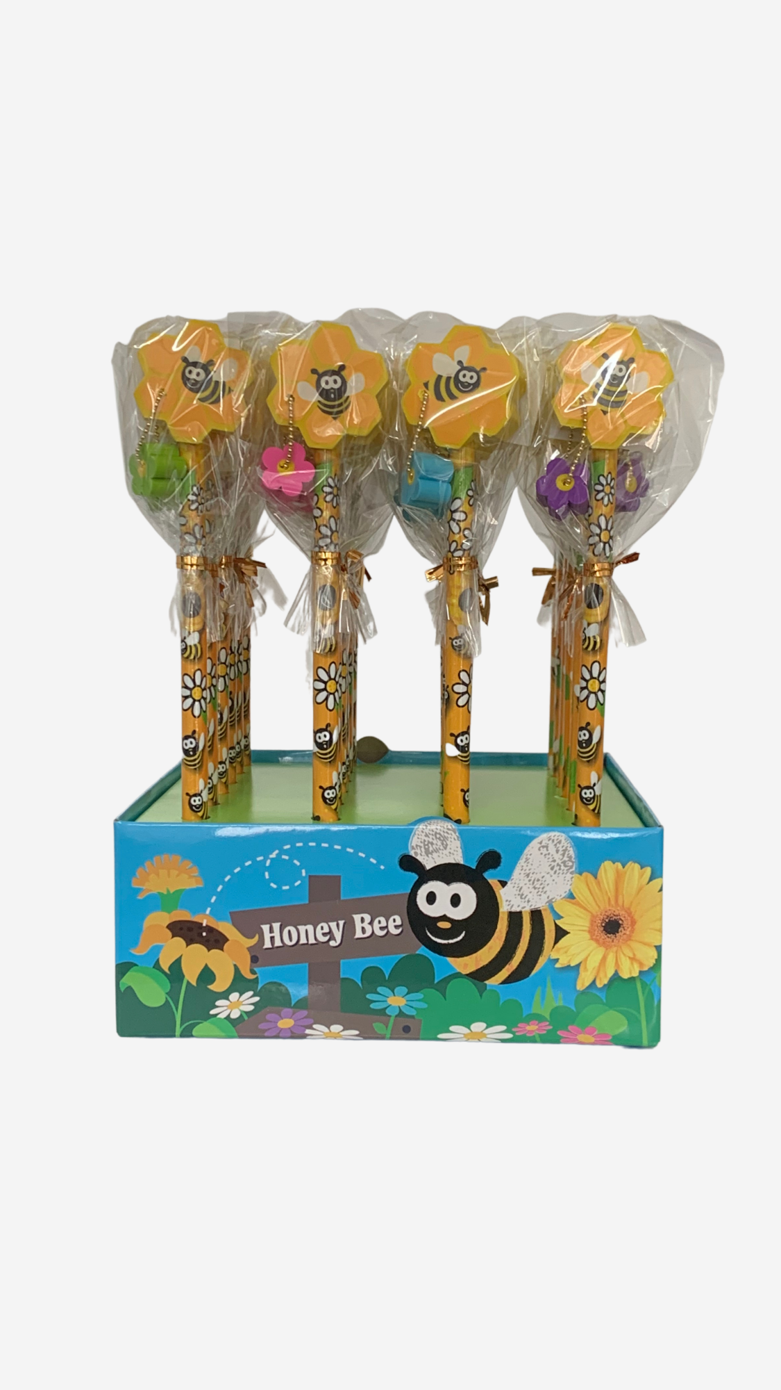 Pencil and Eraser - Bee/Flower - Wilmot Harvey