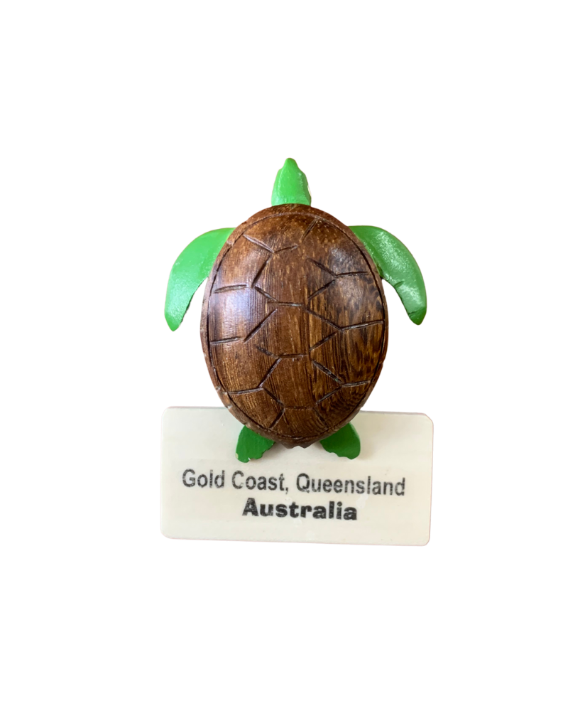 Timber Magnet - Turtle "GOLD COAST"