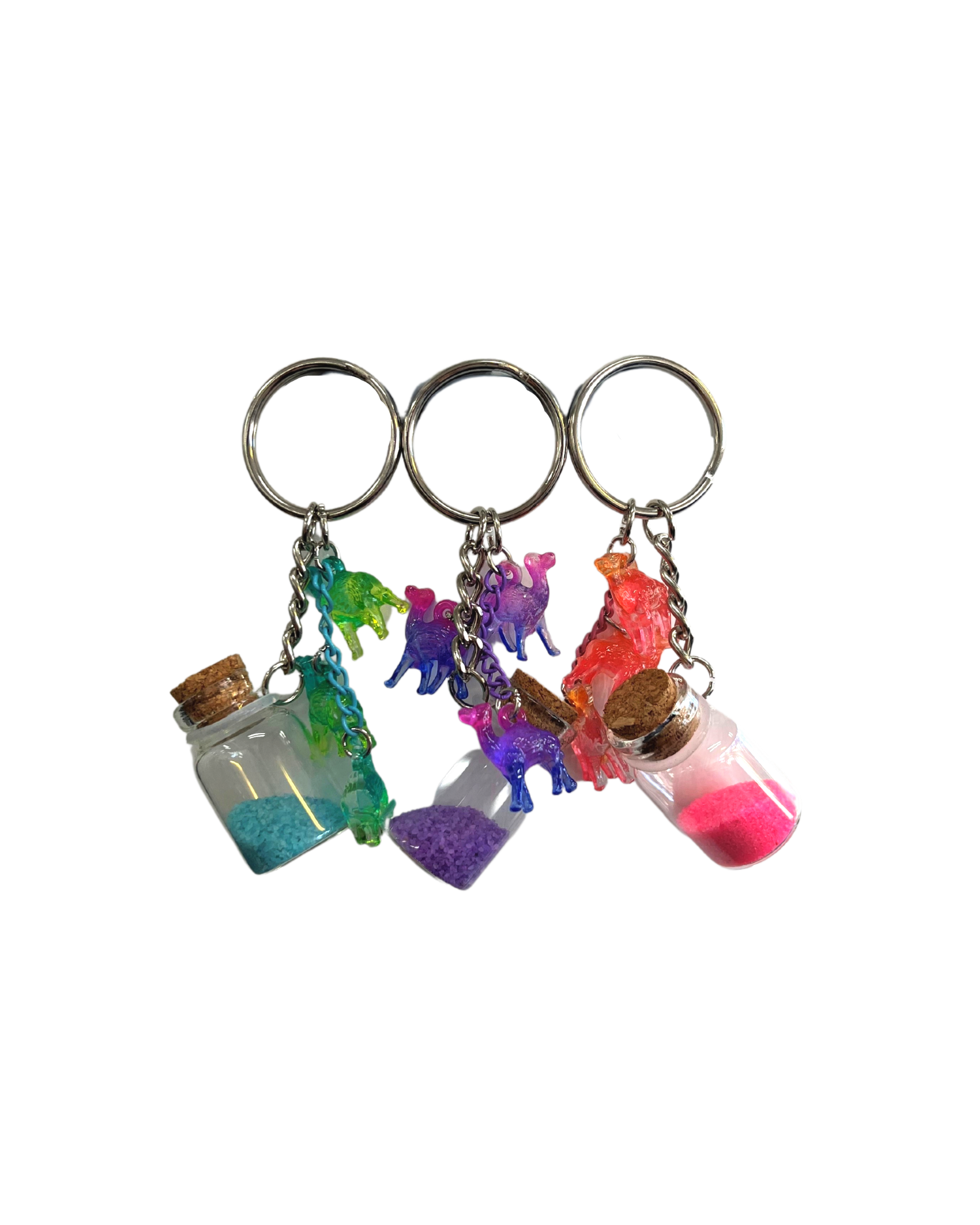Rainbow Keyring - Camel Sand Bottle - Wilmot Harvey