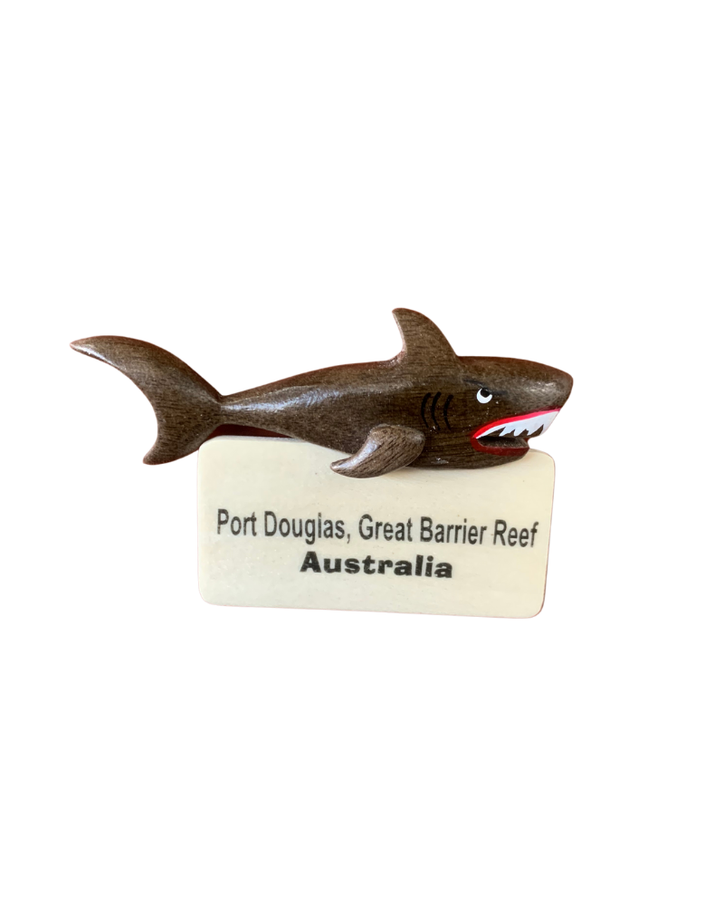 Timber Magnet - Shark "PORT DOUGLAS"