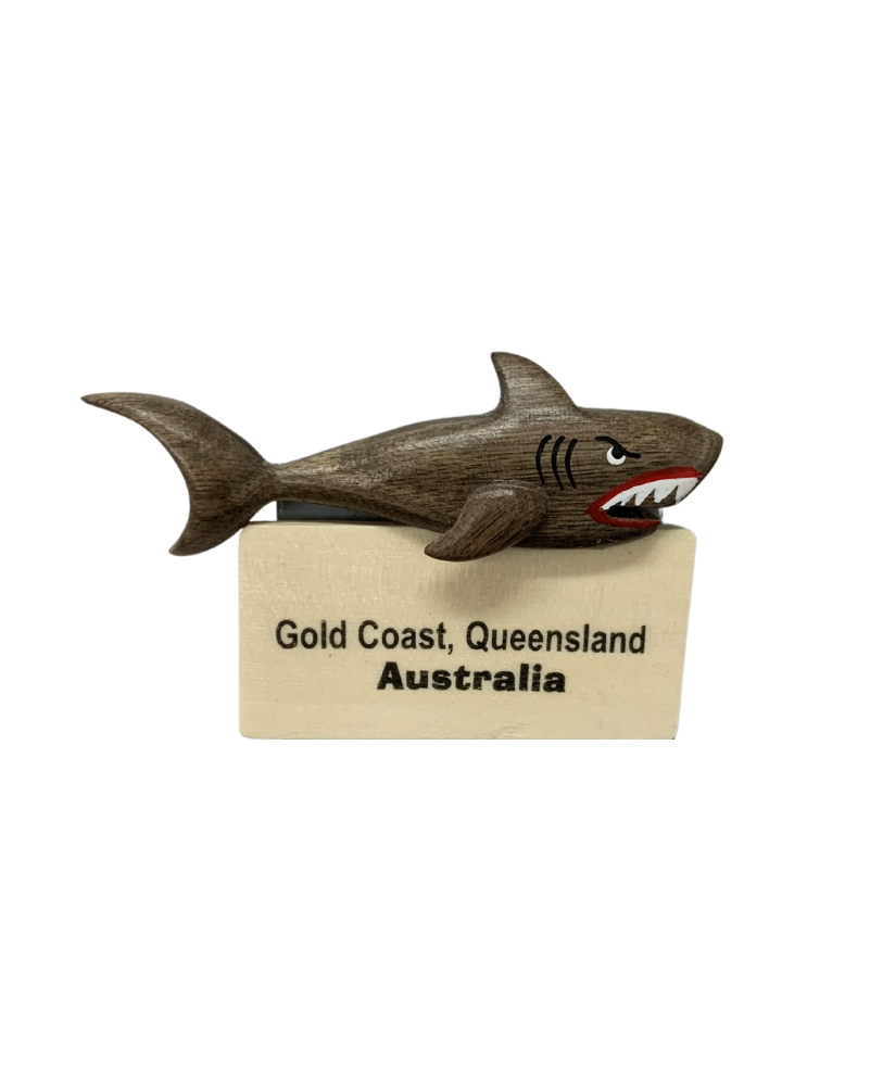 Timber Magnet - Shark "GOLD COAST"