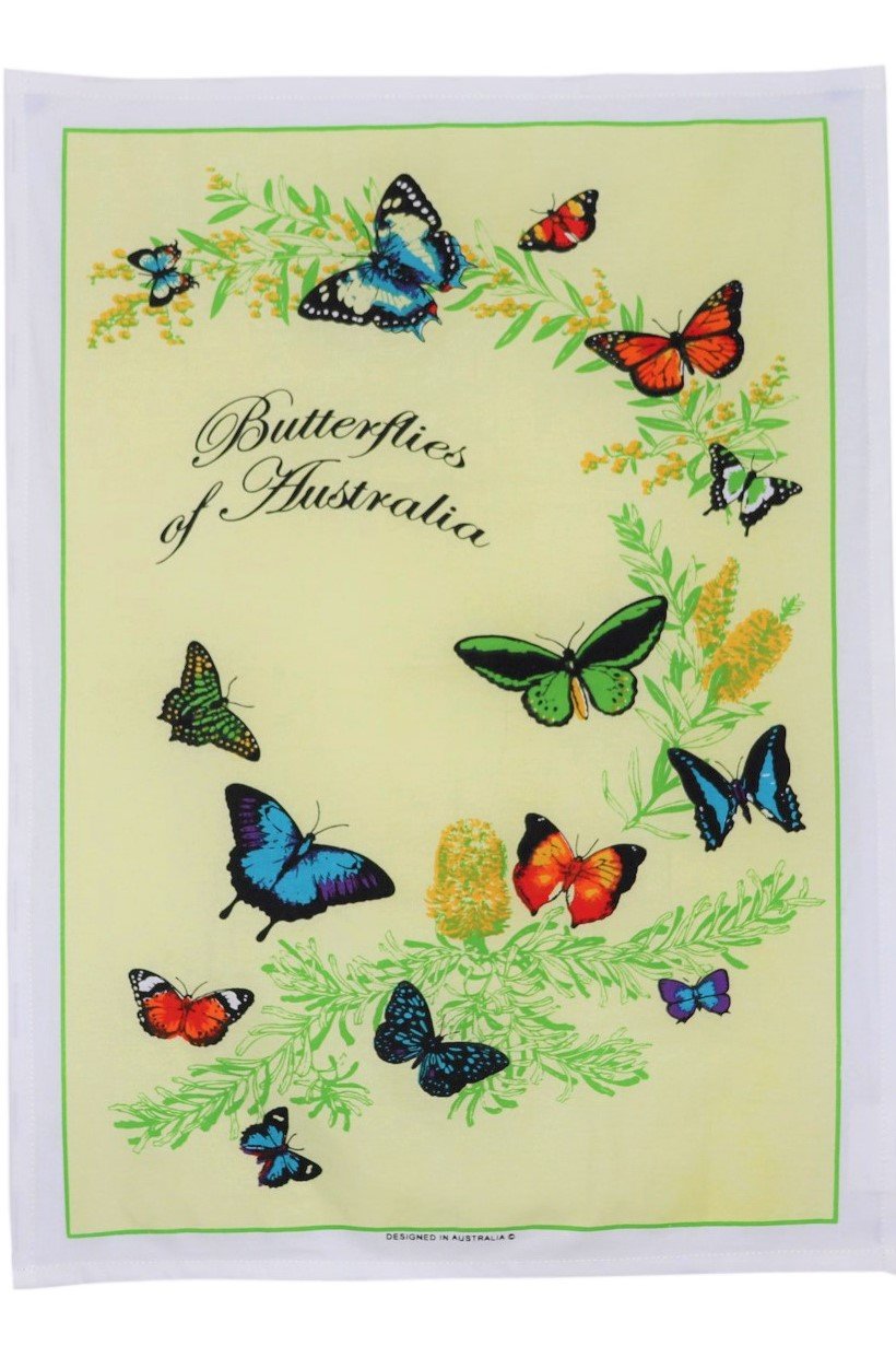 Butterflies of Australia Tea Towel - Wilmot Harvey Gifts & Souvenirs
