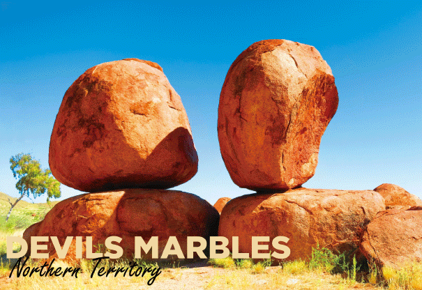 3D Postcard - Devils Marbles