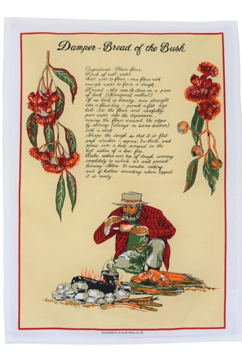 Damper Tea Towel - Wilmot Harvey Gifts & Souvenirs
