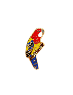 Eastern Rosella Hat Badge - Wilmot Harvey Gifts & Souvenirs