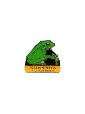 Kuranda Frog Hat Badge - Wilmot Harvey Gifts & Souvenirs