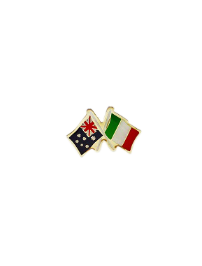Australia/Italy Hat Badge - Wilmot Harvey Gifts & Souvenirs