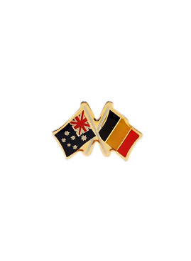 Australia/Belgium Hat Badge - Wilmot Harvey Gifts & Souvenirs
