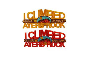 I Climbed Ayers Rock Patch - Wilmot Harvey Gifts & Souvenirs