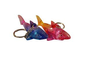 Rainbow Shark Light Up Keyring - Wilmot Harvey Gifts & Souvenirs