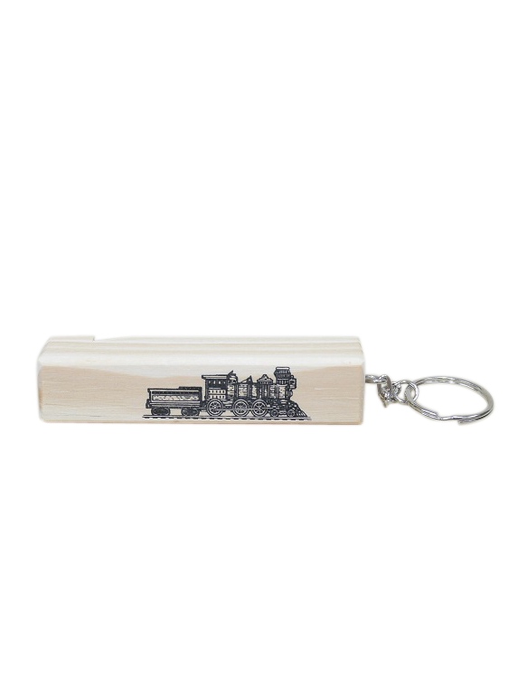 Wooden Train Whistle Keyring - Wilmot Harvey Gifts & Souvenirs