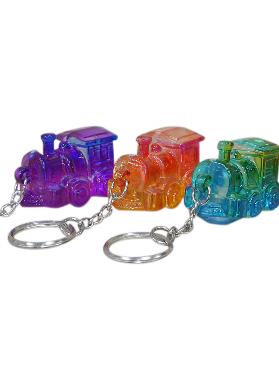 Rainbow Train Light Up Key Ring - Wilmot Harvey Gifts & Souvenirs