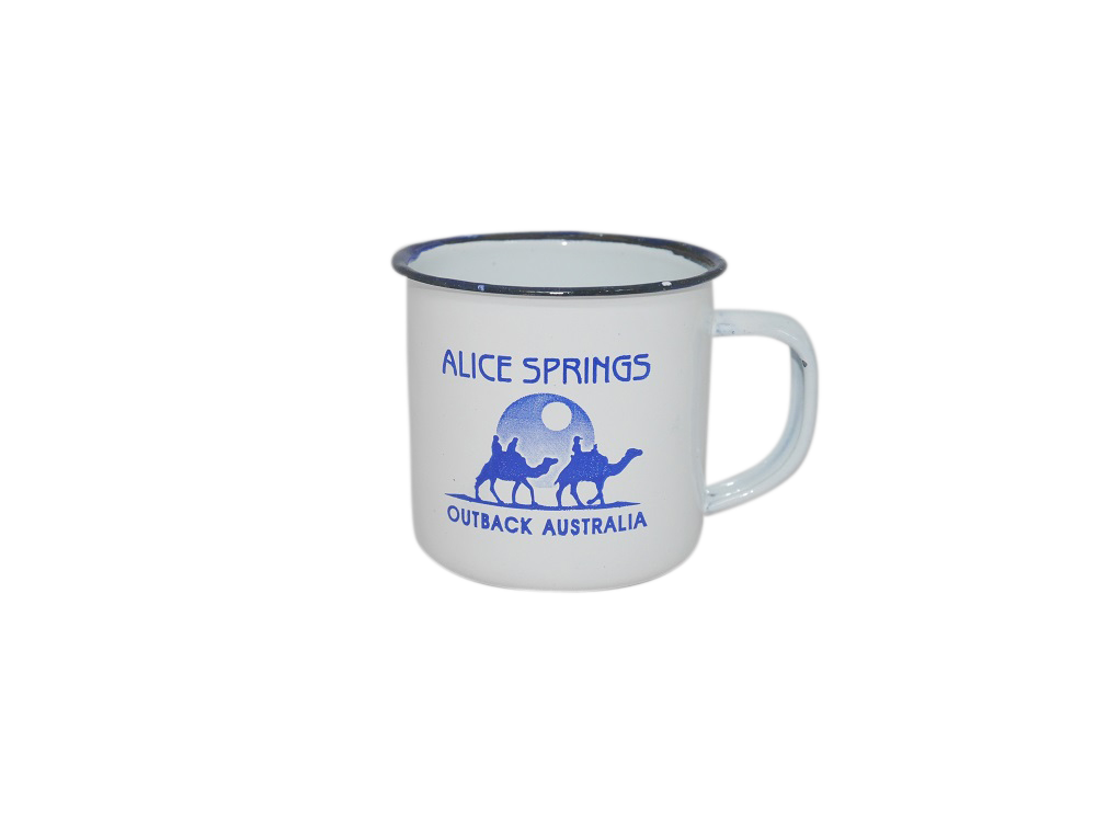 Alice Springs 6cm Enamel Mugs (3 colours) - Wilmot Harvey Gifts & Souvenirs