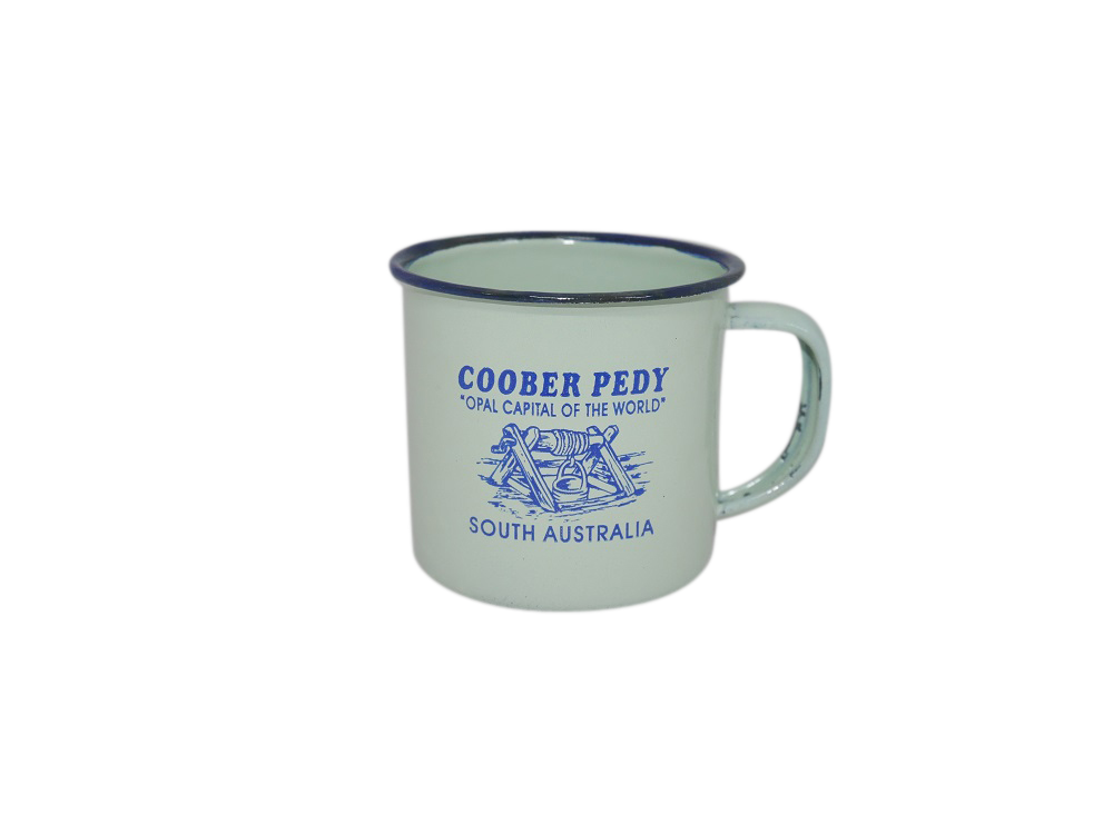 Coober Pedy 6cm Enamel Mugs (3 colours) - Wilmot Harvey Gifts & Souvenirs