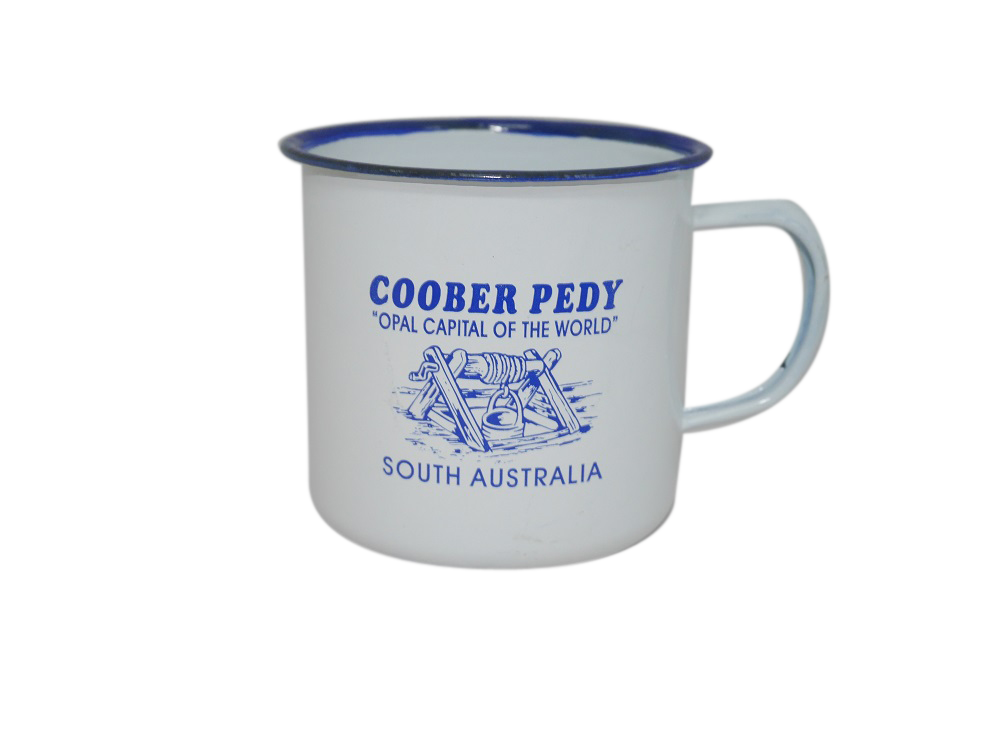Coober Pedy 8cm Enamel Mugs (3 colours) - Wilmot Harvey Gifts & Souvenirs