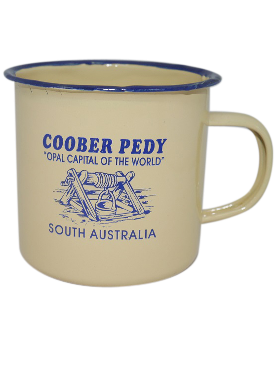 Coober Pedy 8cm Enamel Mugs (3 colours) - Wilmot Harvey Gifts & Souvenirs