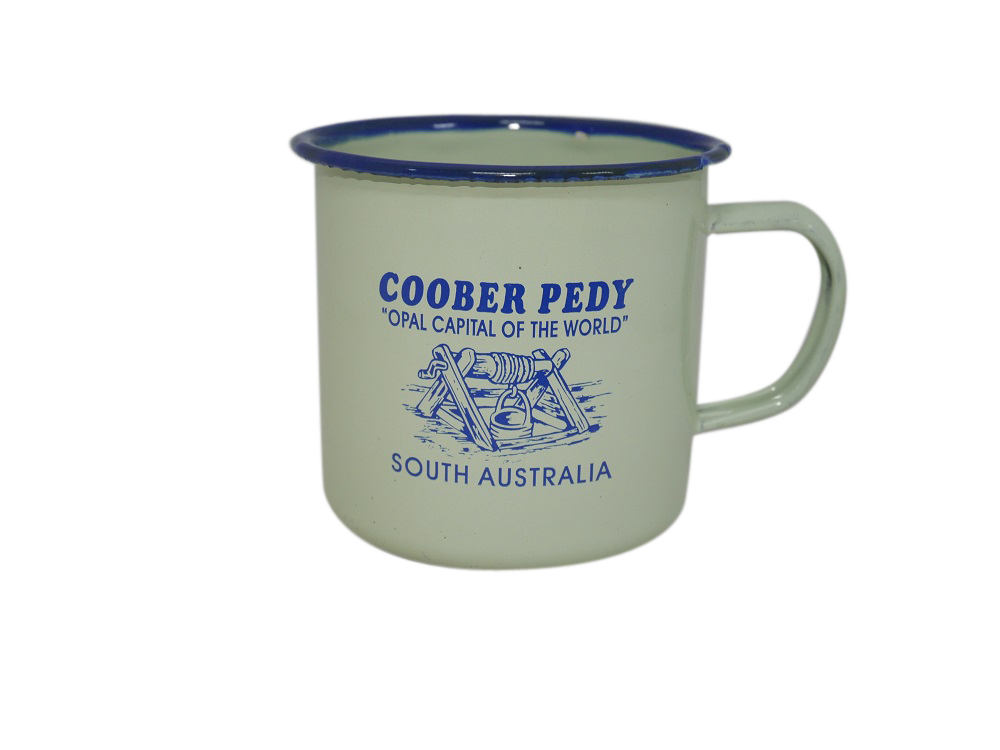 Coober Pedy 8cm Enamel Mugs (3 colours) - Wilmot Harvey Gifts & Souvenirs