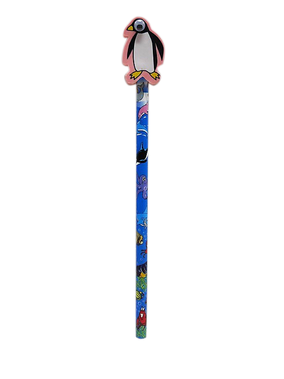 Penguin Pencil & Eraser - Wilmot Harvey Gifts & Souvenirs