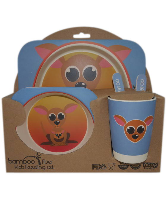 Kangaroo Bamboo Kids Dinner Set - Wilmot Harvey Gifts & Souvenirs
