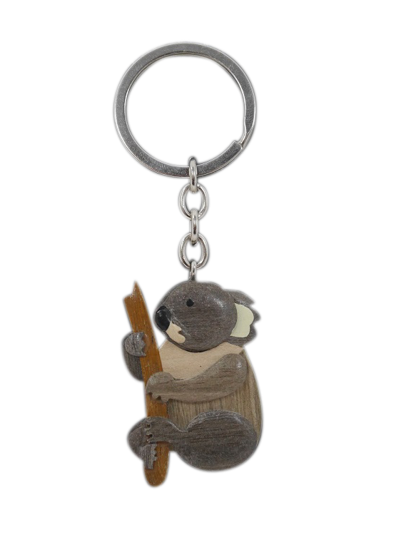Timber Keyring - Koala Side Branch - Wilmot Harvey Gifts & Souvenirs