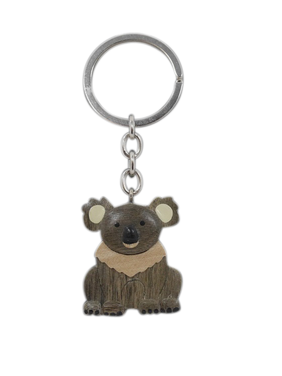 Timber Keyring - Koala Squatting - Wilmot Harvey Gifts & Souvenirs