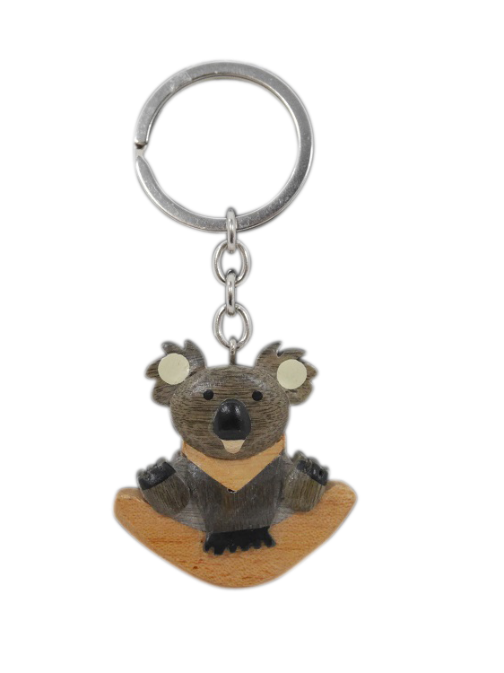 Timber Keyring - Koala Boomerang - Wilmot Harvey Gifts & Souvenirs