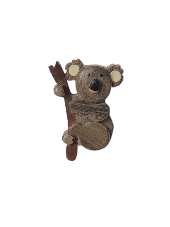Timber Magnet - Koala Front Branch - Wilmot Harvey Gifts & Souvenirs