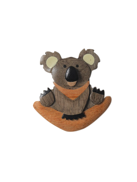 Timber Magnet - Koala Boomerang - Wilmot Harvey Gifts & Souvenirs