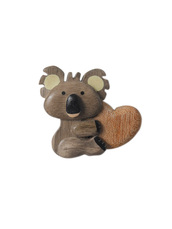 Timber Magnet - Koala Heart - Wilmot Harvey Gifts & Souvenirs