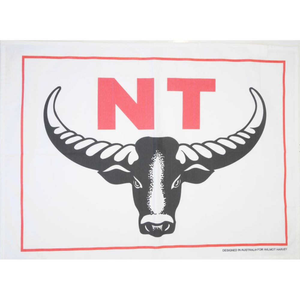 NT Bull Tea Towel - Wilmot Harvey Gifts & Souvenirs